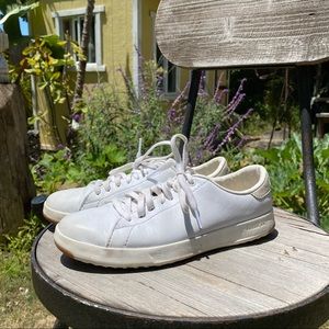 Cole Haan Grandpro White Leather Tennis Sneakers